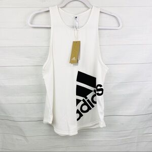 Adidas| Women’s white/ Black Muscle Top